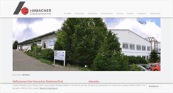 Desktop Screenshot of hamacher-elektrotechnik.de