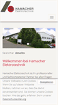 Mobile Screenshot of hamacher-elektrotechnik.de