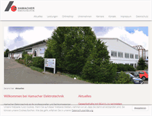 Tablet Screenshot of hamacher-elektrotechnik.de